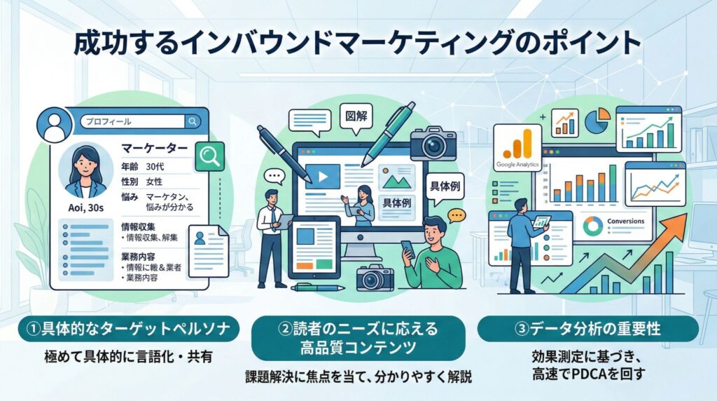 成功するインバウンドマーケティングのポイント